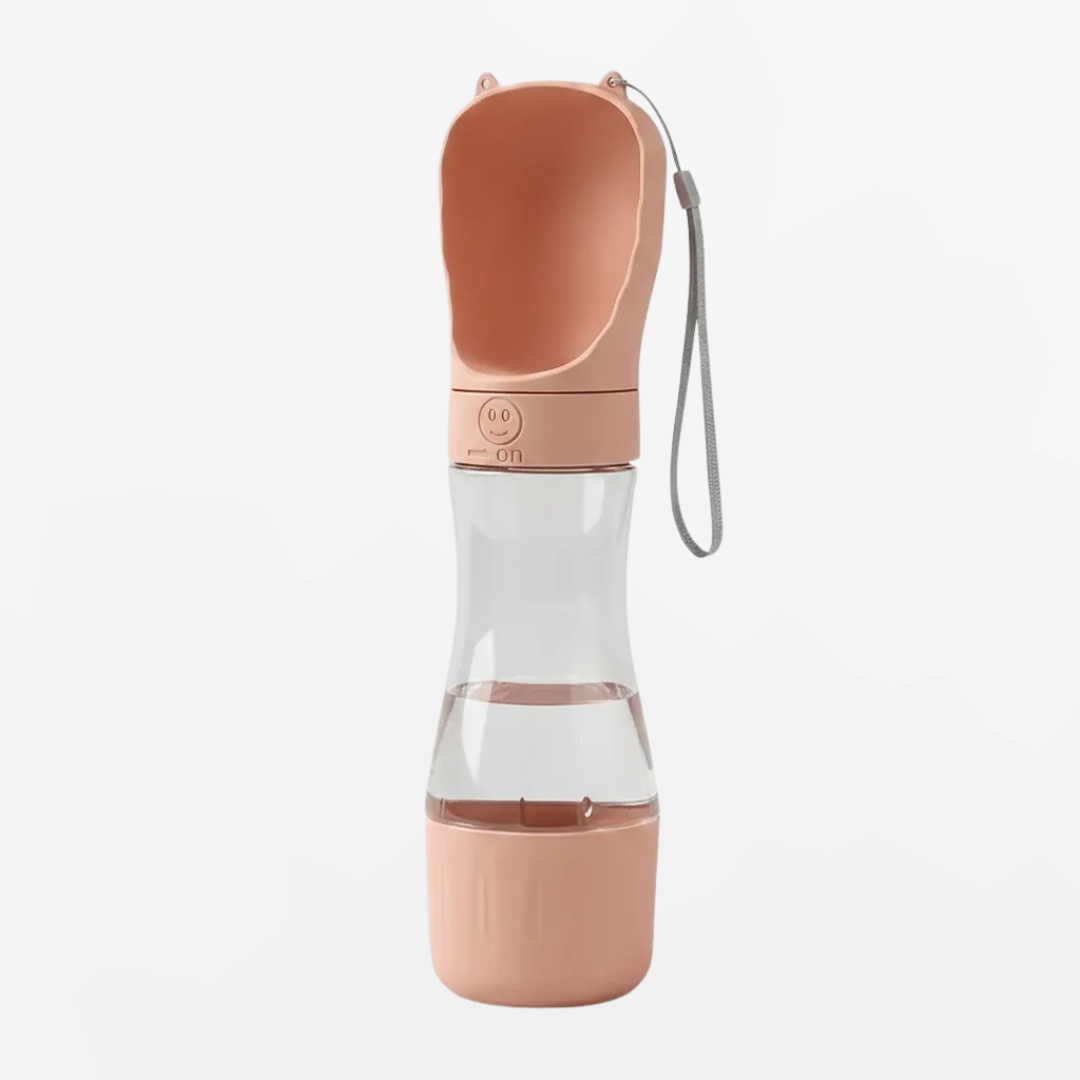 Bebedero Portátil 2 en 1 Agua 350 ml Comida 170 g